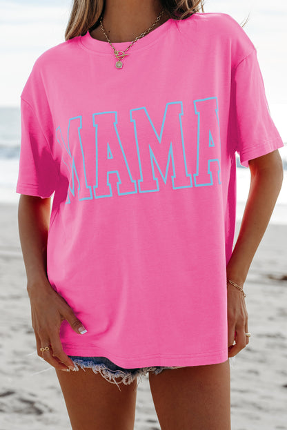 Bright Pink MAMA T Shirt